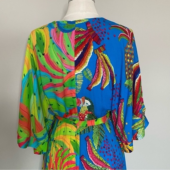 Farm Rio Tahiti Wrap Maxi Dress, Small - Picture 4 of 13